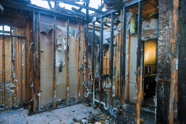 Professional Fire Damage Removal technician working in Adelanto, CA